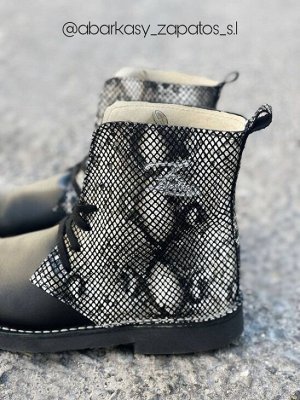 ДЕЗЕРТЫ Ab. Zapatos 27025 serpiente · NEGRO