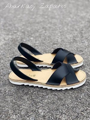 АБАРКАСЫ - ZAPATOS Босоножки от испанского производителья Ab.Zapatos Cruz-Yute marino