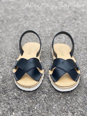 АБАРКАСЫ - ZAPATOS Босоножки от испанского производителья Ab.Zapatos Cruz-Yute marino