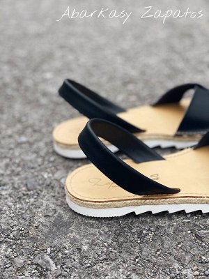 АБАРКАСЫ - ZAPATOS Босоножки от испанского производителья Ab.Zapatos Cruz-Yute marino