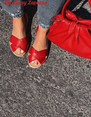 АБАРКАСЫ - ZAPATOS Босоножки от испанского производителья Ab.Zapatos Cruz-Yute rojo