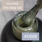 Ice Nova однофазный гель-лак &quot; Black &quot;  O008 10ml.
