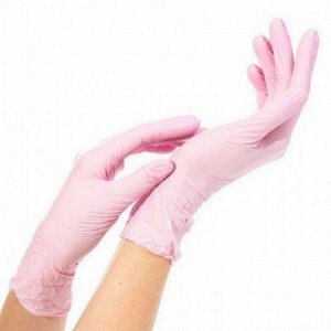NitriMax Перчатки нитриловые неопудренные смотровые S, розовый