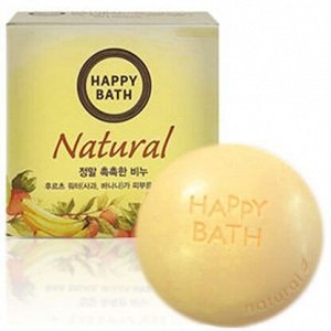 Happy Bath Набор мыла с экстрактом бананов и яблок, 90 г