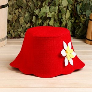 Набор для бани "Рэд" портфель сумка красная шапка, коврик, рукавица