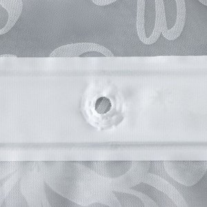 Штора для ванной Доляна «Ажур», 180x180 см, EVA, цвет белый
