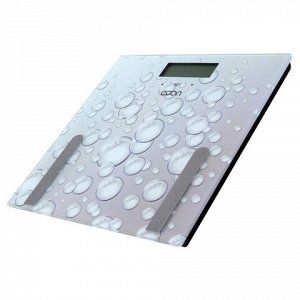Весы напольные диагностические ECON ECO-BS011, электронные, вес до 180 кг, квадратные, стекло, серые