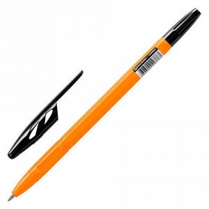 Ручка шариковая BRAUBERG "ULTRA ORANGE", ЧЕРНАЯ, узел 0,7 мм