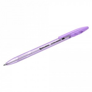 Ручка шариковая BRAUBERG &quot;ULTRA PASTEL&quot;, СИНЯЯ, узел 0,7 мм, чернила ГЕРМАНИЯ, наконечник ШВЕЙЦАРИЯ, 143568