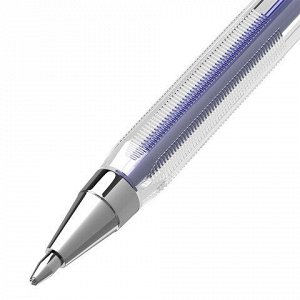 Ручка шариковая BRAUBERG "M-500 CLASSIC", корпус прозрачный, узел 0,7 мм, линия письма 0,35 мм