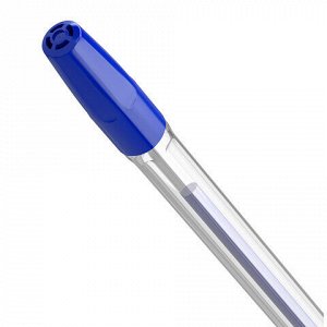 Ручка шариковая BRAUBERG &quot;M-500 CLASSIC&quot;, корпус прозрачный, узел 0,7 мм, линия письма 0,35 мм