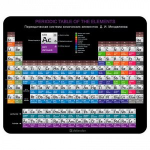 Коврик для мыши DEFENDER School, полипропилен на клейкой основе, 240x190x0,4 мм, 5 видов, 50305