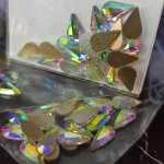 Камни для дизайна с элементом Swarovski  (CRYSTAL LIZERD) 20 шт