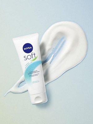 Интенсивный увлажняющим Nivea Soft для лица, рук и тей крела с маслом жожоба и витамином Е, 75 мл