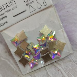 Камни для дизайна с элементом Swarovski  (CRYSTAL LIZERD) 20 шт