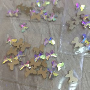 Камни для дизайна с элементом Swarovski  (CRYSTAL LIZERD) 20 шт