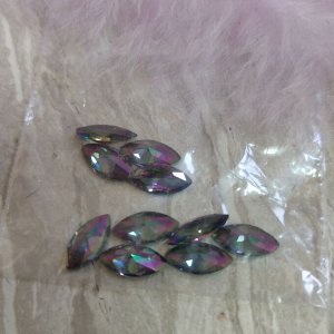 Камни для дизайна с элементом Swarovski  (CRYSTAL LIZERD) 20 шт