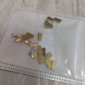 Камни для дизайна с элементом Swarovski  (CRYSTAL LIZERD) 20 шт