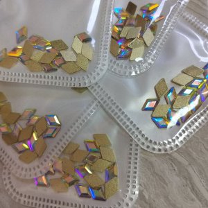 Камни для дизайна с элементом Swarovski  (CRYSTAL LIZERD) 20 шт
