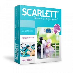 Весы напольные SCARLETT SC-BS33ED10 SPA орхидея