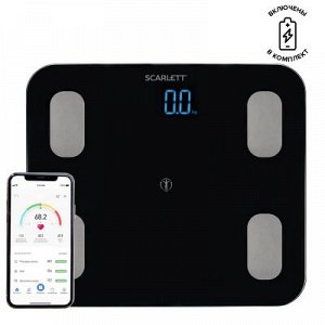 Весы напольные SCARLETT SC-BS33ED46 Bluetooth черный