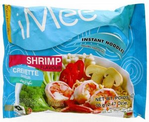 Лапша быстрого приготовления Имее Креветки 70  грамм / iMee Shrimp 70 g