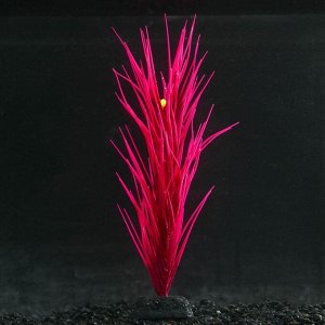 Растение силиконовое аквариумное, светящееся в темноте, 8 х 18 см, красное 7108782