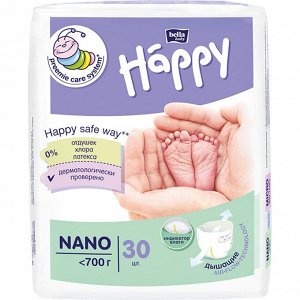 Подгузники для недоношенных детeй HAPPY NANO 30 in
