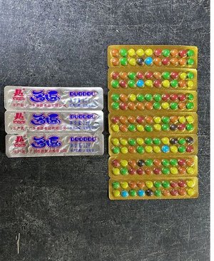 Таблетки шоколадные на блистере ассорти DUODOU 3.2гр уп.65штук