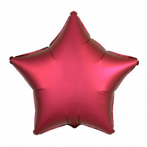 Шар фольгированный «Звезда» с клапаном, цвет красный