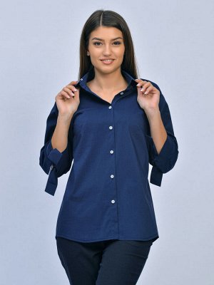 1-18-029-6 рубашка "Лейла" тёмно-синий