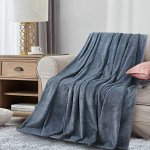 Плед из Велсофта Евро ПИНОЛИ джинс 200*220 см