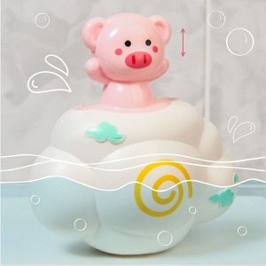 Игрушка для игры в ванне «Свинка на облачке», с брызгалкой