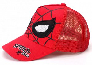 Детская кепка, принт "Человек-паук", цвет красный