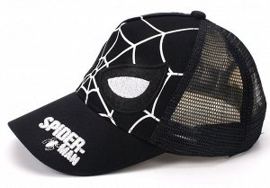 Детская кепка, принт "Человек-паук", цвет черный