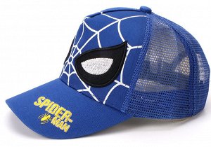 Детская кепка, принт "Человек-паук", цвет синий