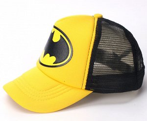 Детская кепка, принт "Бэтмэн", цвет черный/желтый