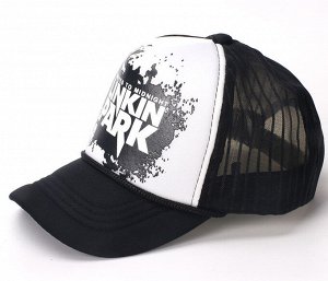 Детская кепка, принт "Linkin park", цвет черный/белый