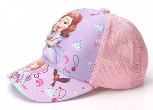 Детская кепка, принт "Принцесса София", цвет сиреневый/розовый