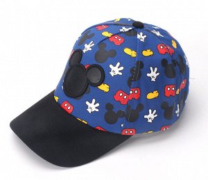 Детская кепка, принт "Микки Маус", цвет синий