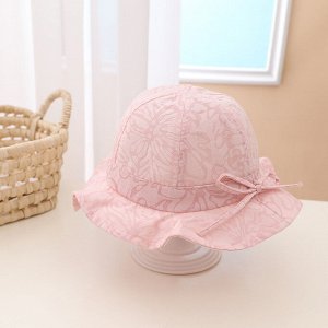 Детская шляпка, с принтом, цвет розовый