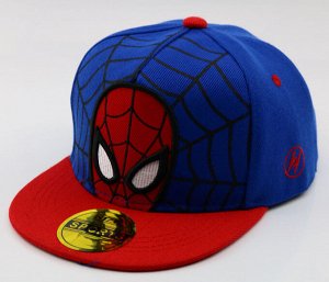 Детская кепка, принт "человек паук", цвет синий/красный