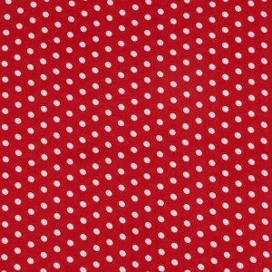 Ткань на отрез штапель 150 см Горох 2504-2 цвет красный