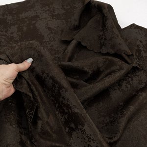 Портьерная ткань на отрез 150 см Мрамор 20 цвет горький шоколад