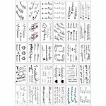 Временная татуировка &quot;Characters&quot; A-30, 5.7x9.7 см