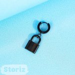 Серьга &quot;Padlock&quot; черный