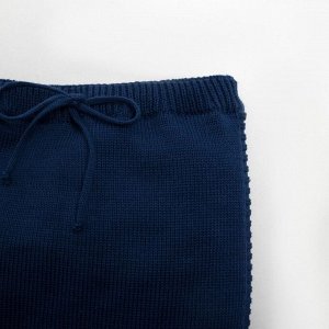 Комплект вязаный Крошка Я "Trendy" рост 80-86 см, цвет синий