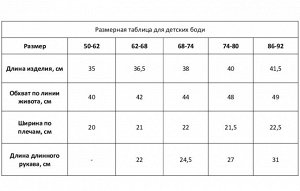 Боди Крошка Я "Black&amp;white", чёрный, р.26, рост 74-80 см