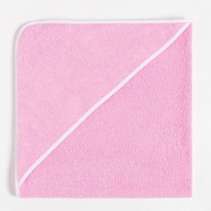 Полотенце-уголок махровый Крошка Я 85*85 см, цв. розовый, 100% хлопок, 340 г/м2