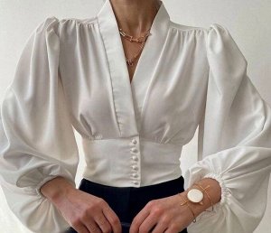 Блузка белая женская
